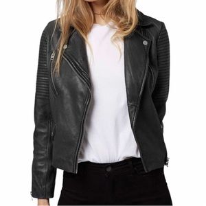 Genuine leather Moto Jacket | EUC